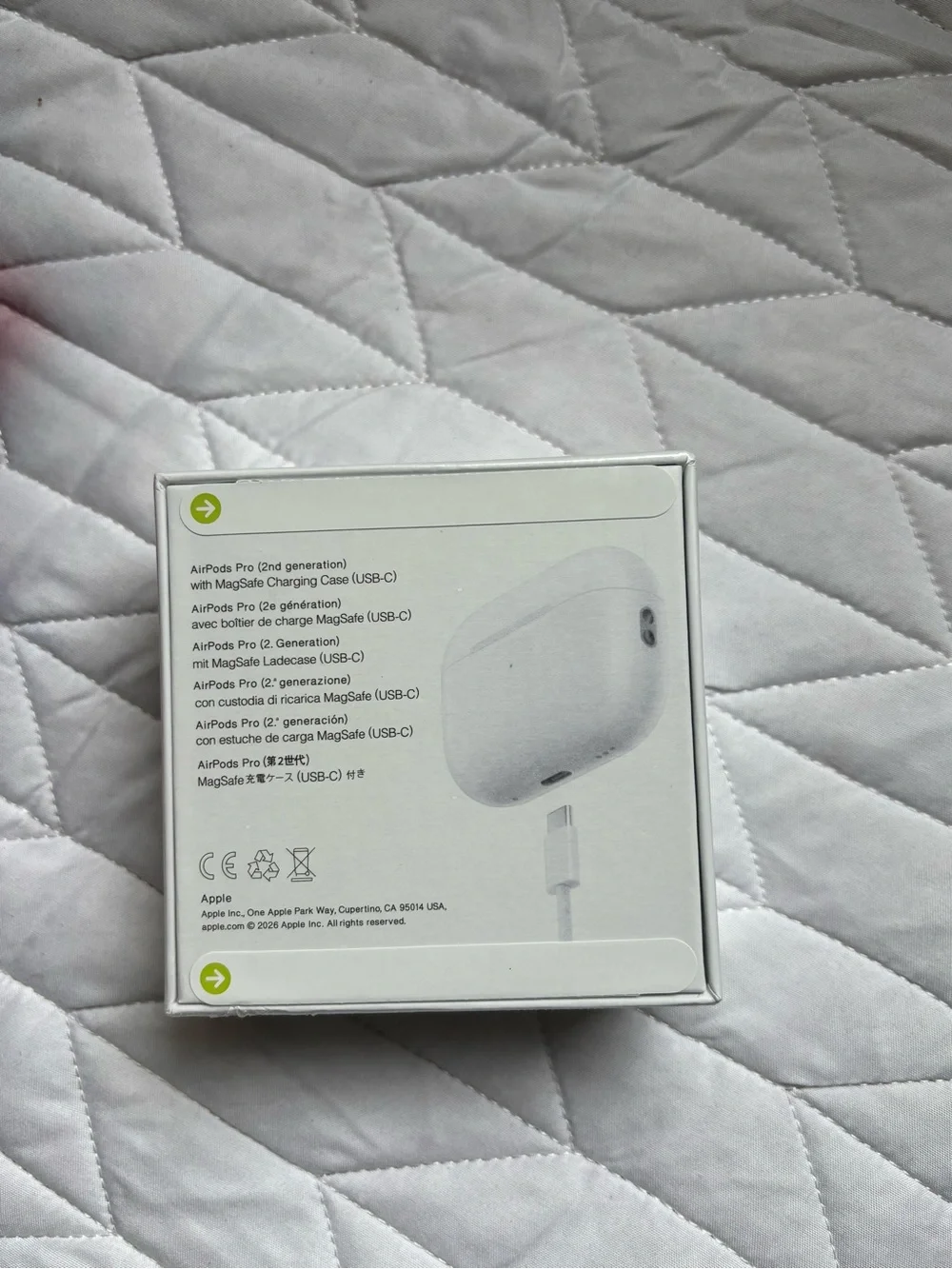 Apple AirPods Pro (2nd Gen) Charging Case Box - White